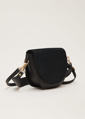 Phase Eight Suede Bags Black USA | 0156287-VD